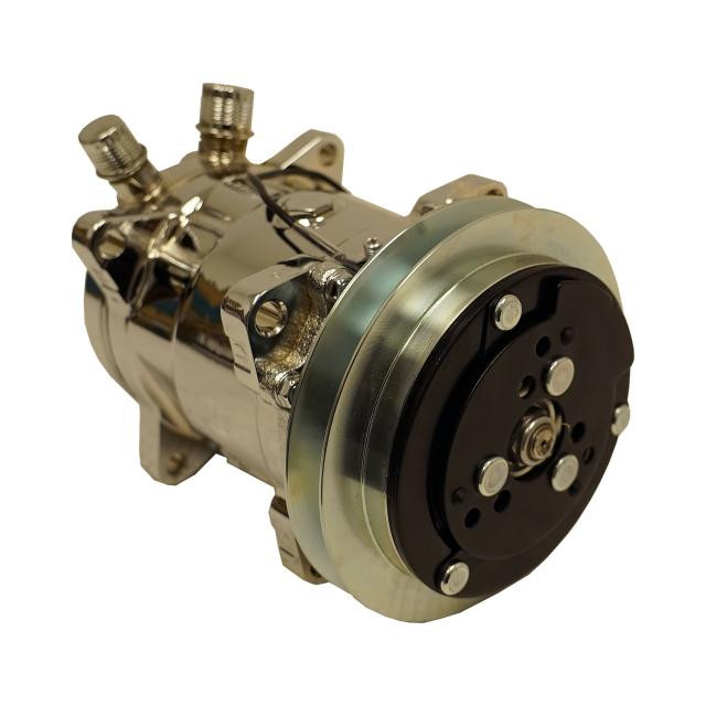 508 Compressor with Single Wide-Groove Pulley and Chrome Finish