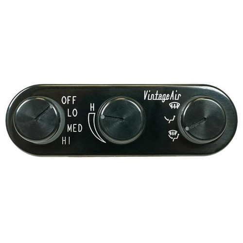 Optional Gen II ProLine Heater Control Panel - Black anodized face and knobs