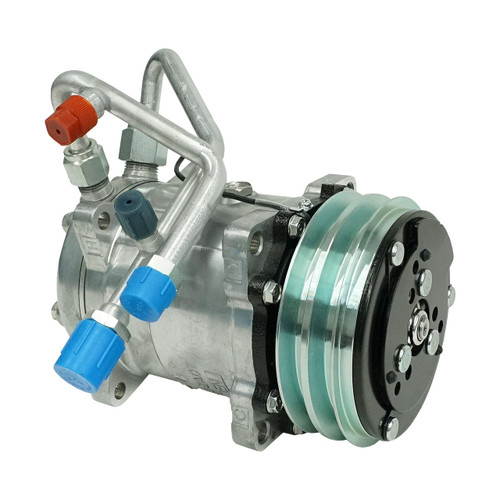 Polished Tite Fit Compressor Line Kit without Service Port, 35 & Up Polished Tite Fit Compressor Line Kit without Service Port, 35 & Up