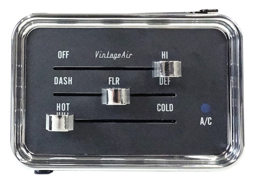 1960-63 Chevrolet Pickup SureFit™ Chrome Control Panel Kit 1960-63 Chevrolet Pickup SureFit™ Chrome Control Panel Kit