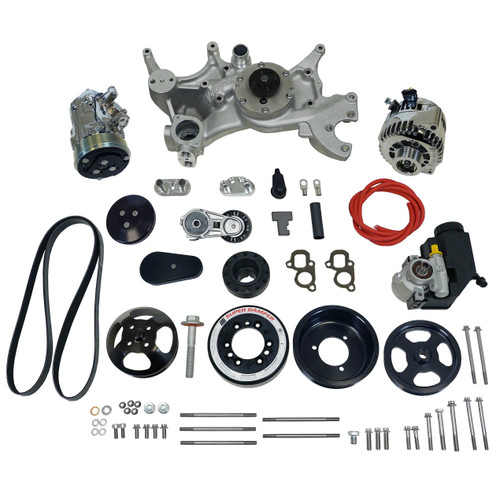 Front Runner™ Drive System, GM LT1, Wet-Sump, Black/Chrome, with Power Steering
