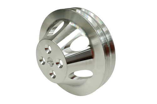 ProLine Water Pump Machined Aluminum Pulley Double Groove - Big Block Chevy