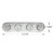 Gen II Streamline 4-Knob Control Panel with Polished Finish