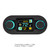 Dakota Digital HDX/RDX Automatic Climate Control - Black/Black Alloy