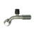 Beadlock O-Ring Fitting with 134a Service Port NO 10 Reduced Barrier Hose Fitting - 45 degree with Port