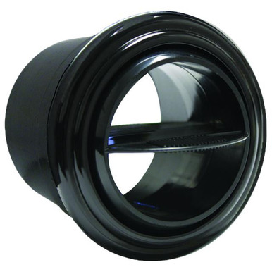 ProLine Streamline Round Louver - Black Anodized Aluminum Bezel