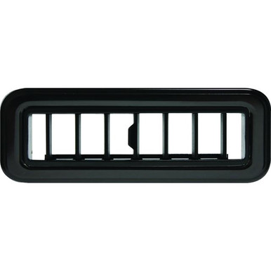ProLine Streamline Louver, Black with Black Anodized Trim - 4.875