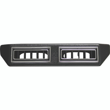 Dbl Under Dash Louver Assy for 2.5-Inch Hose Black w/ Chrm Accents