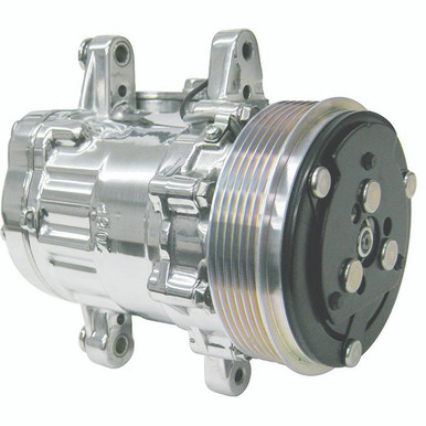 Front Runner™ Replacement Compressor Polished (Drilled) - Vintage Air