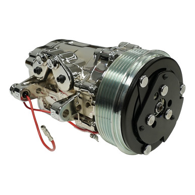 Front Runner™ Replacement Compressor Chrome (Drilled) - Vintage Air