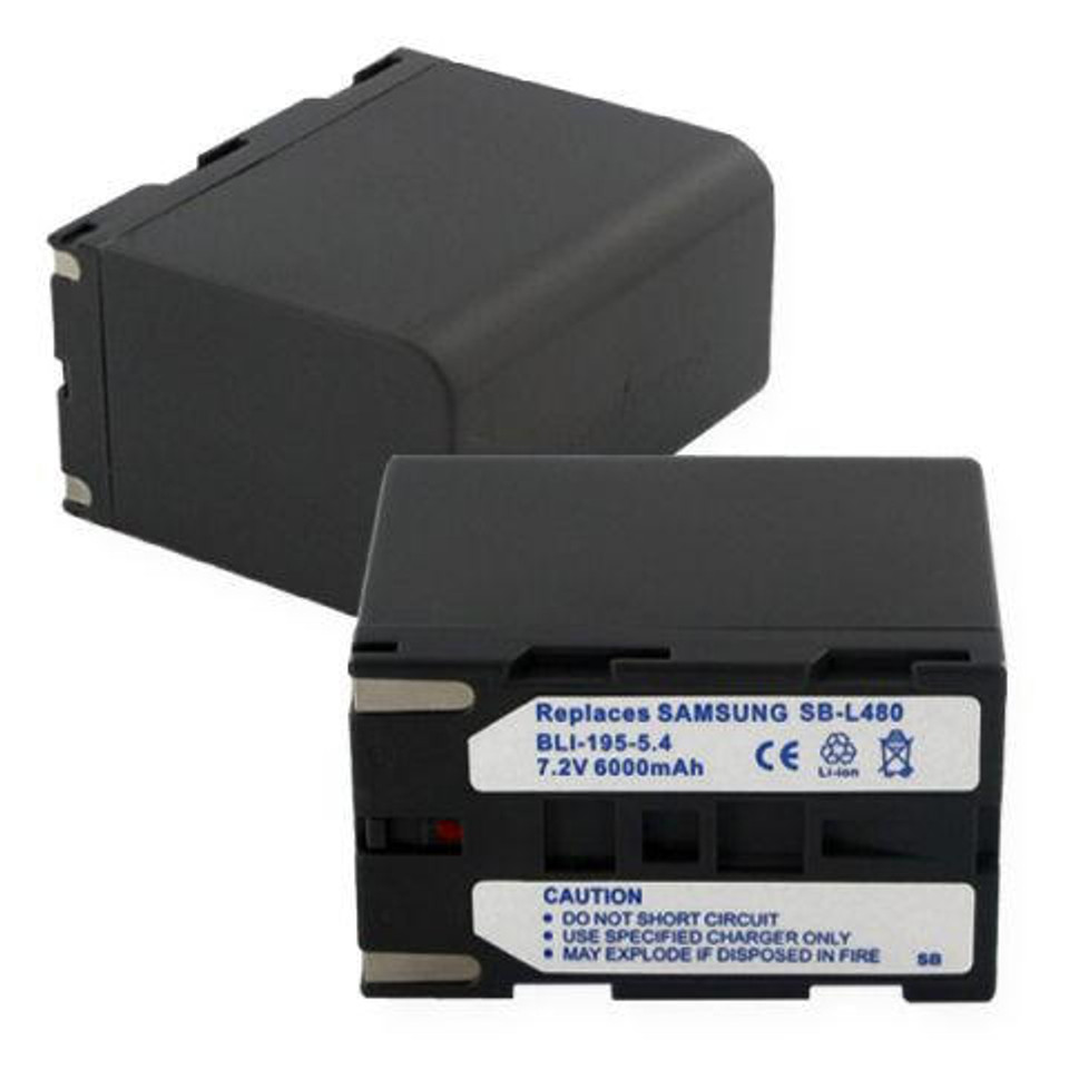 CAMCORDERS AND CAMERAS Samsung SBL110A battery, 4.8Ah bb-072806 