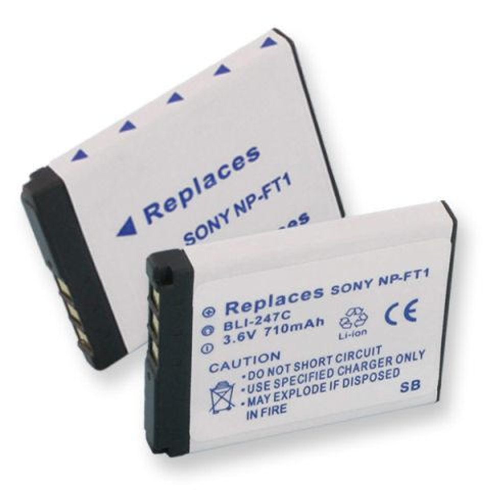 CAMCORDERS AND CAMERAS Sony DSCT10 battery, 710mAh bb-075110 