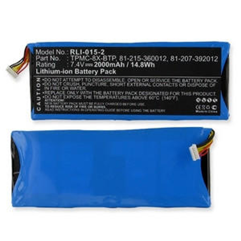 REMOTE CONTROL BATTERIES Crestron 81-215-360012 BB-103395