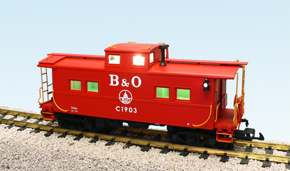 B&O Center Cupola Caboose- Red B&O Center Cupola Caboose- Red