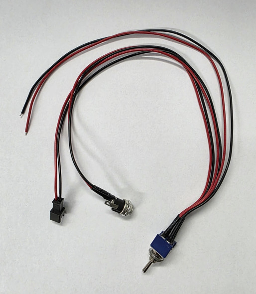 On/Off/On Switch w/Battery Plug & Charging Jack w/12" Leads On/Off/On Switch w/Battery Plug & Charging Jack w/12" Leads