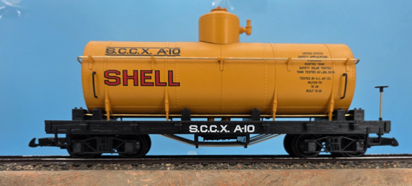 LGB Shell Tank Car lightly used in original box LGB Shell Tank Car lightly used in original box