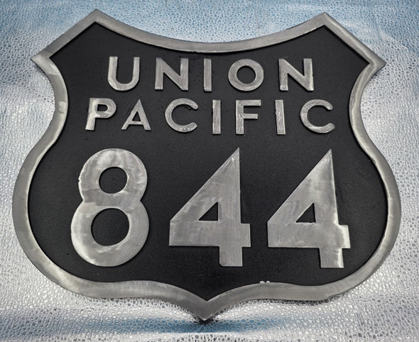 UP 844 Builders Plate Replica