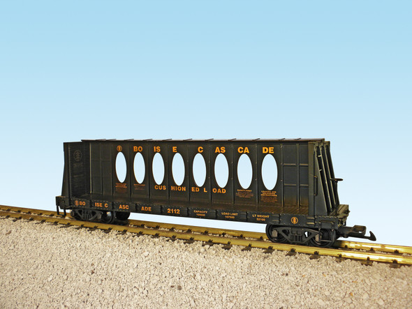 BOISE CASCADE CENTER I-BEAM FLAT CAR BLACK #2115