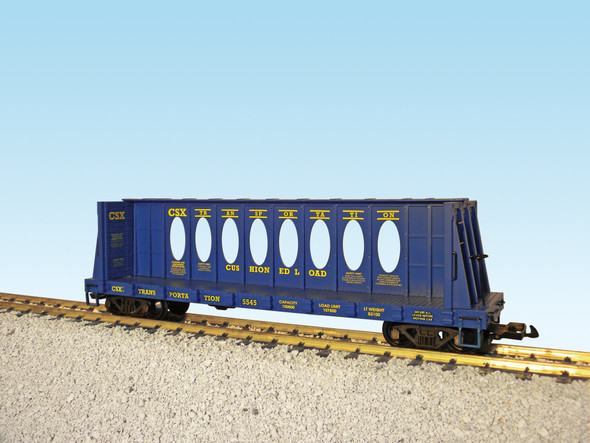 CSX CENTER I-BEAM FLAT CAR BLUE #5548