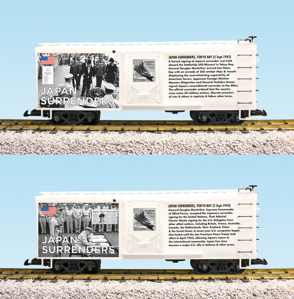 WWII JAPAN SURRENDERS BOXCAR