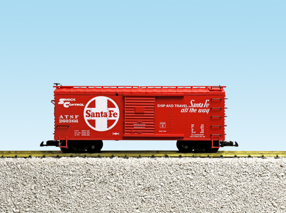 SANTA FE STEEL BOXCAR #260366 RED