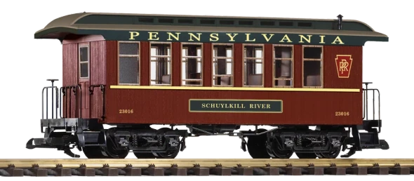 Piko 38676 PRR Wood Coach #23016 (G-Scale)