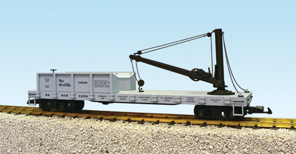 D&RGW Derrick Car W/Brass Boom