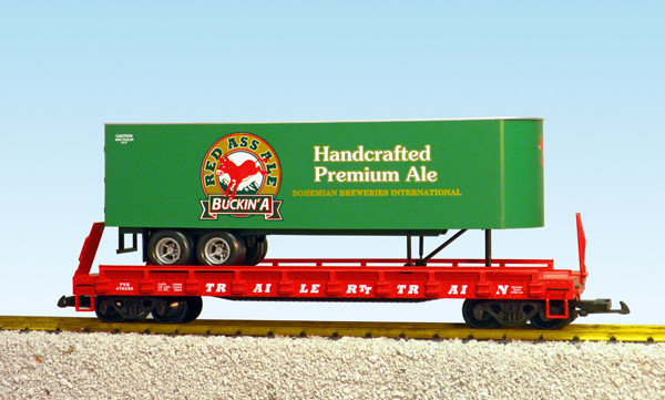 Red Ass Ale PiggyBack Flat Car
