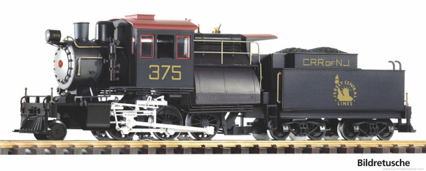 Piko 38280 CNJ Camelback 2-6-0 Loco 375, w/Smoke and Tri-Mode Sound (G-scale)