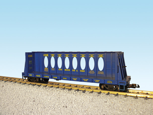 CSX CENTER I-BEAM FLAT CAR BLUE #5548