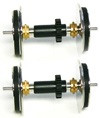 Metal Wheels w/Gear For Center Axle (2)