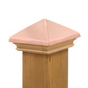 West Indies Miterless Wood Post Cap™ w/ Copper Pyramid