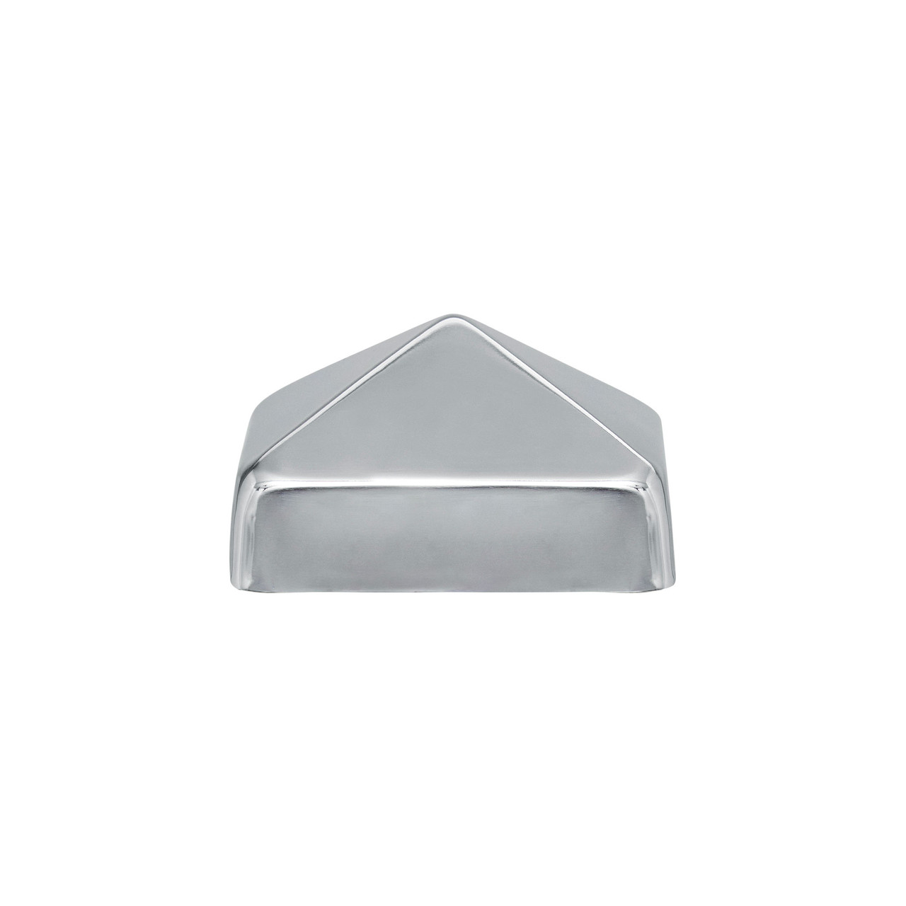 Stainless Steel Pyramid Fence Post Caps sit directly on top of your fence or deck posts and provide decades of protection from the weather. Our 20-gauge Steel Pyramid Post Caps come in 4x4, FULL 4x4, 4x6, 5x5, 6x6, FULL 6x6, and 8x8 inch sizes.