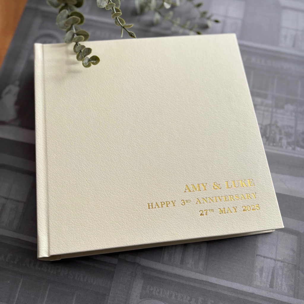 Traditional Classic  Photo Album | Ivory Leather