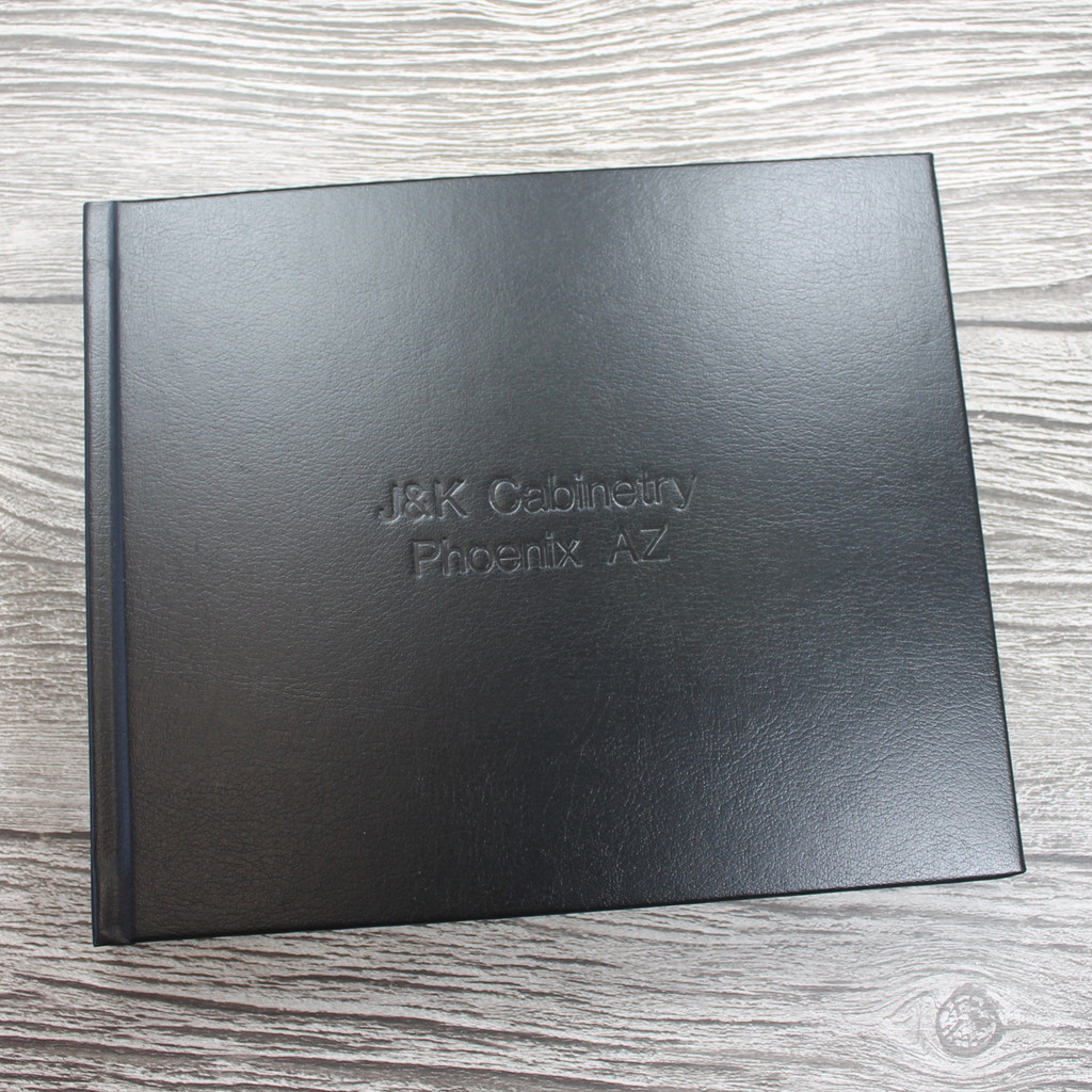 Visitor Guest Book | Black Leather