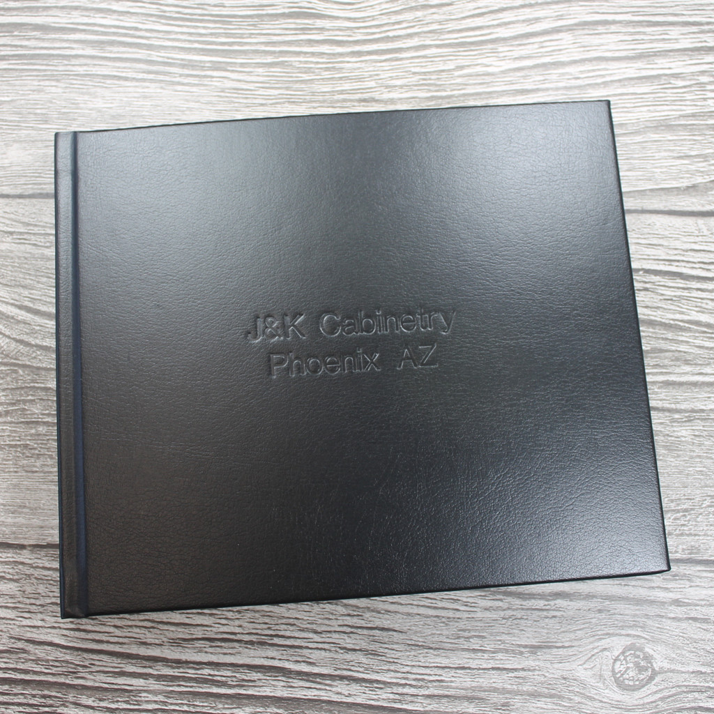 Visitor Guest Book | Black Leather