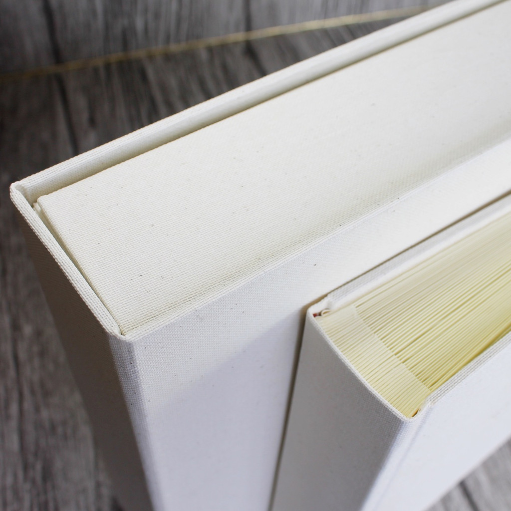 Clamshell Box  | Ivory Linen (Box Only)