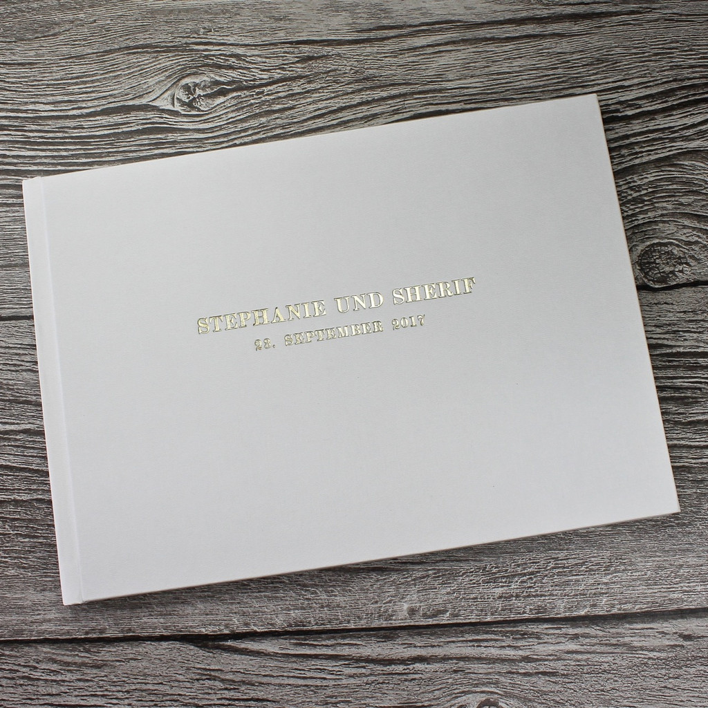 Photo Booth Guest Book | Ivory Satin