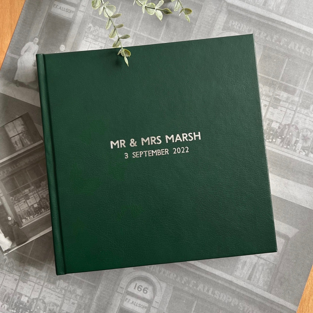 Traditional Classic Photo Album | Dark Green Leather