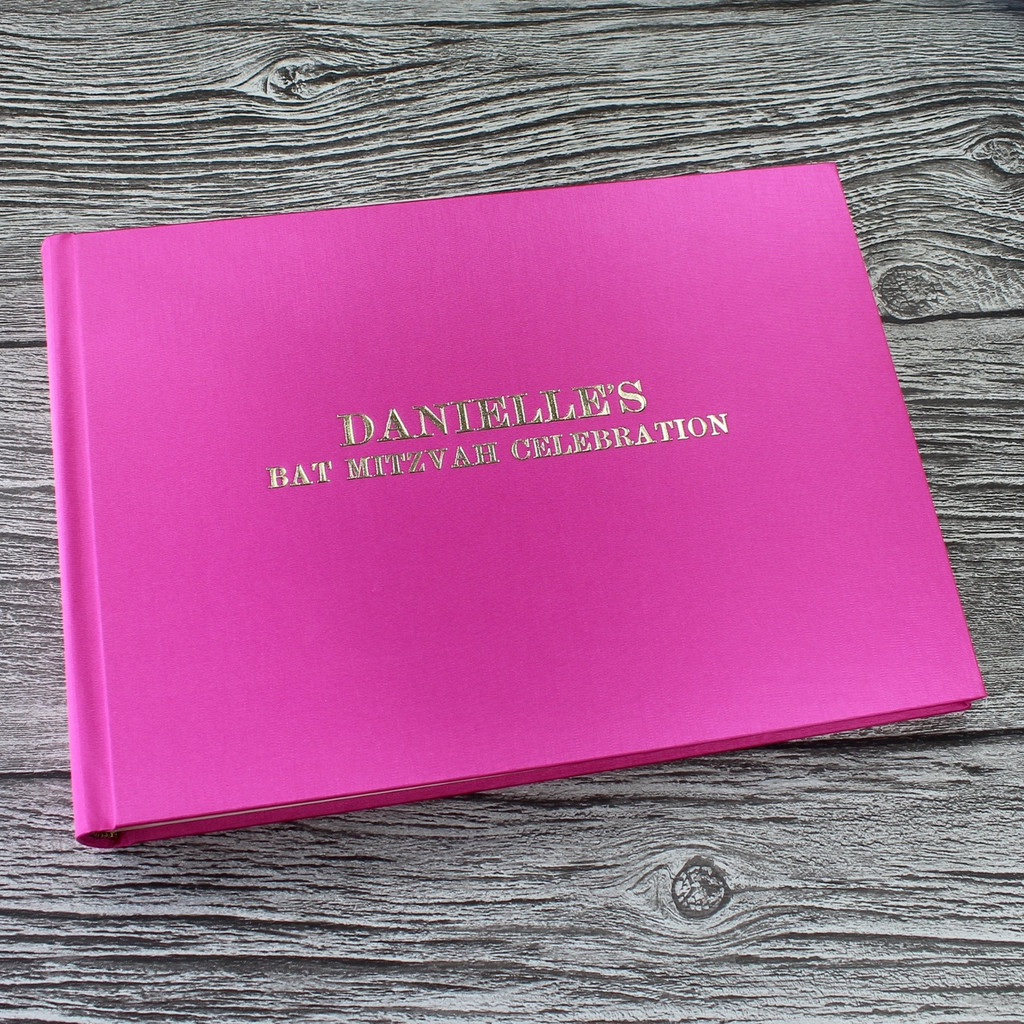 Photo Booth Guest Book | Hot Pink Satin