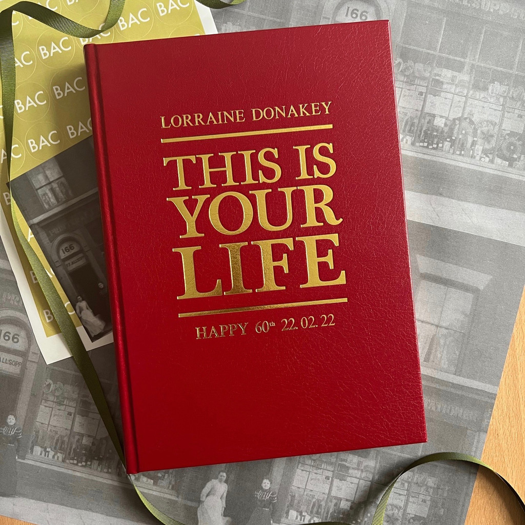 A4 'This Is Your Life' Style Red Photo Album Scrapbook 