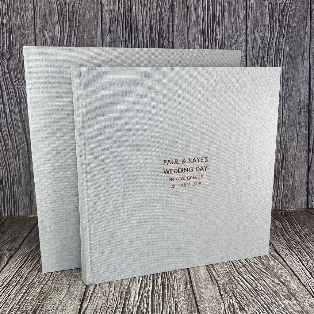 Clamshell Box | Grey Marl Linen (Box Only)