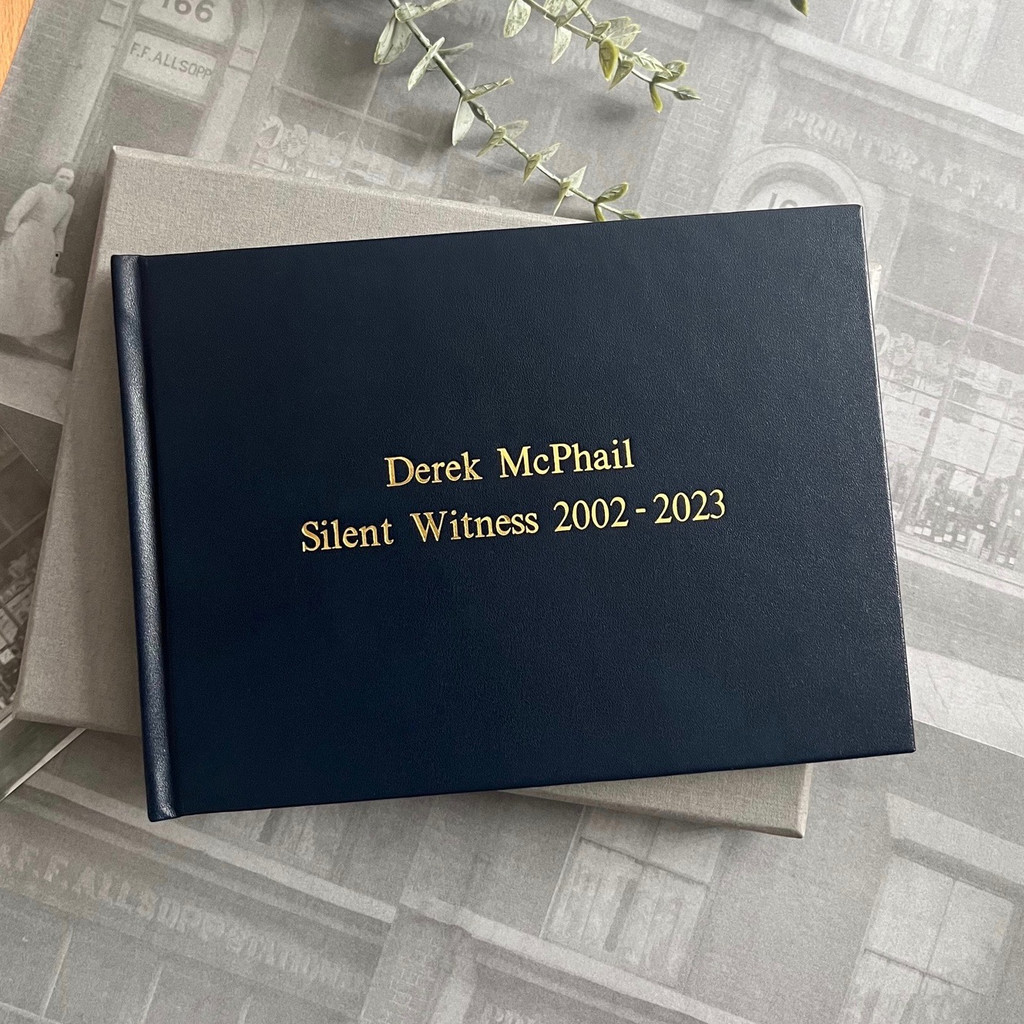 Wedding Guest Book | Navy Blue Leather