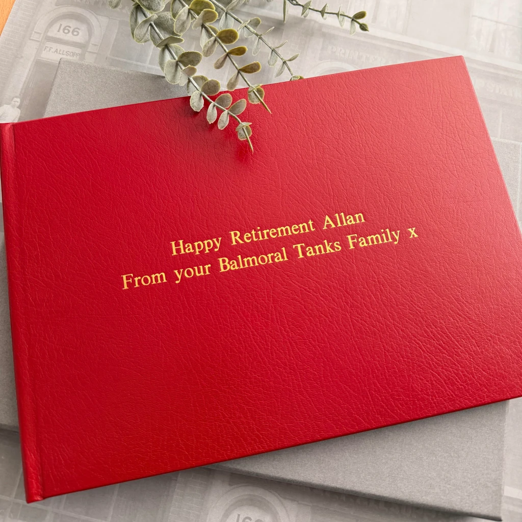 Wedding Guest Book  | Red Leather