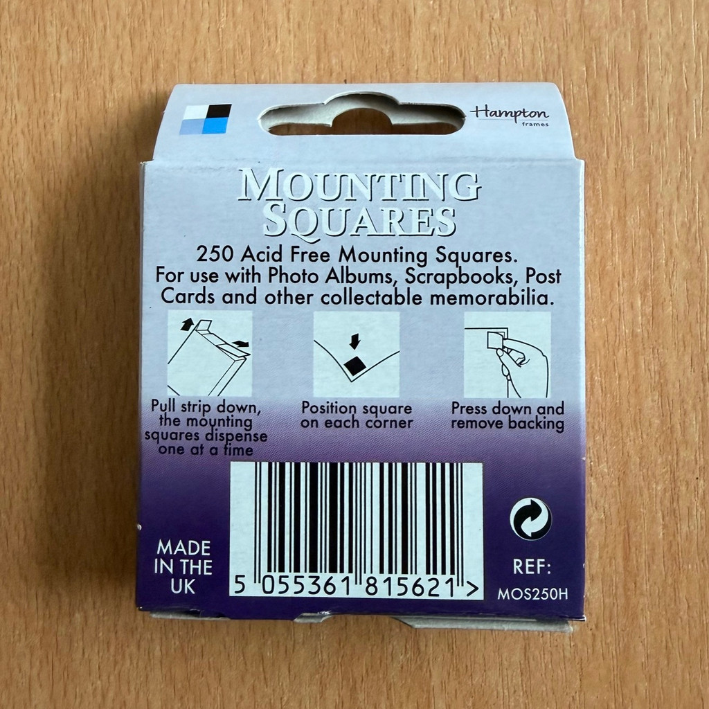 250 Adhesive Photo Mounting Squares