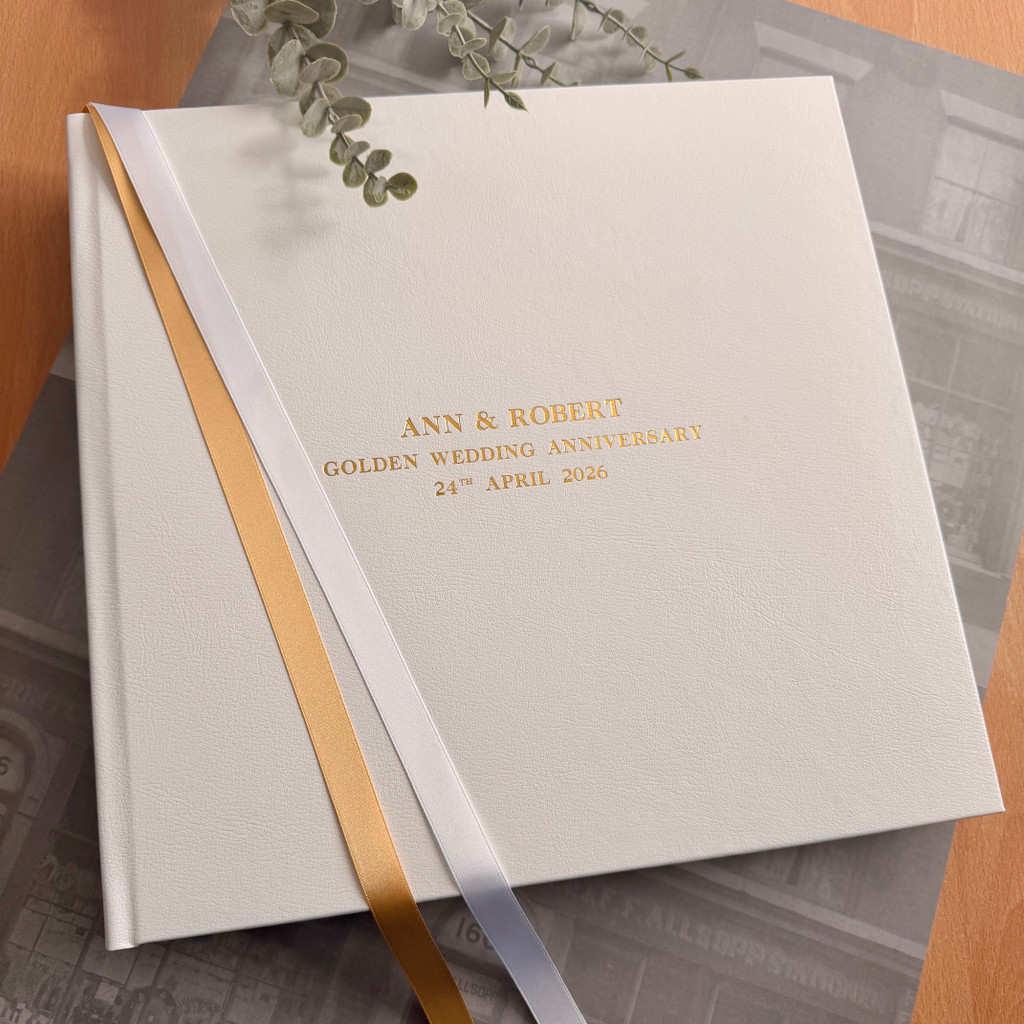 Anniversary Photo Album | Gold  Wedding | 60th