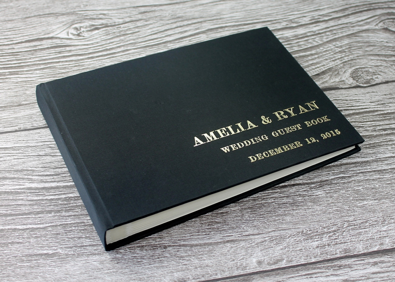 Photo Booth Guest Book | Black Satin - Bespoke Album Company