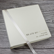 Classic  Wedding Photo Album | Ivory Leather