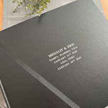 Classic  Wedding Photo Album | Black Leather