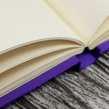 Wedding Guest Book | Purple Satin